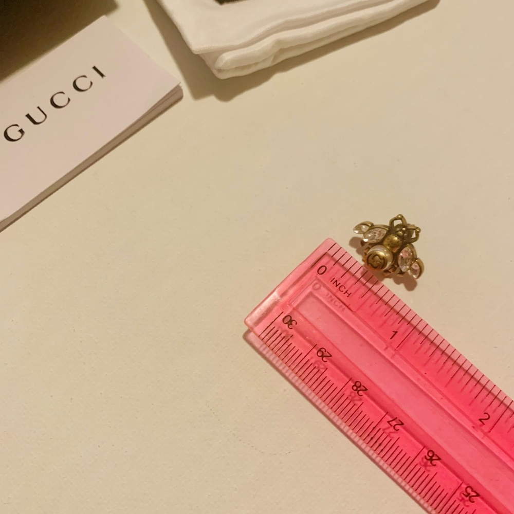 Gucci Bee earrings / Stud with crystals - Picture 5 of 8